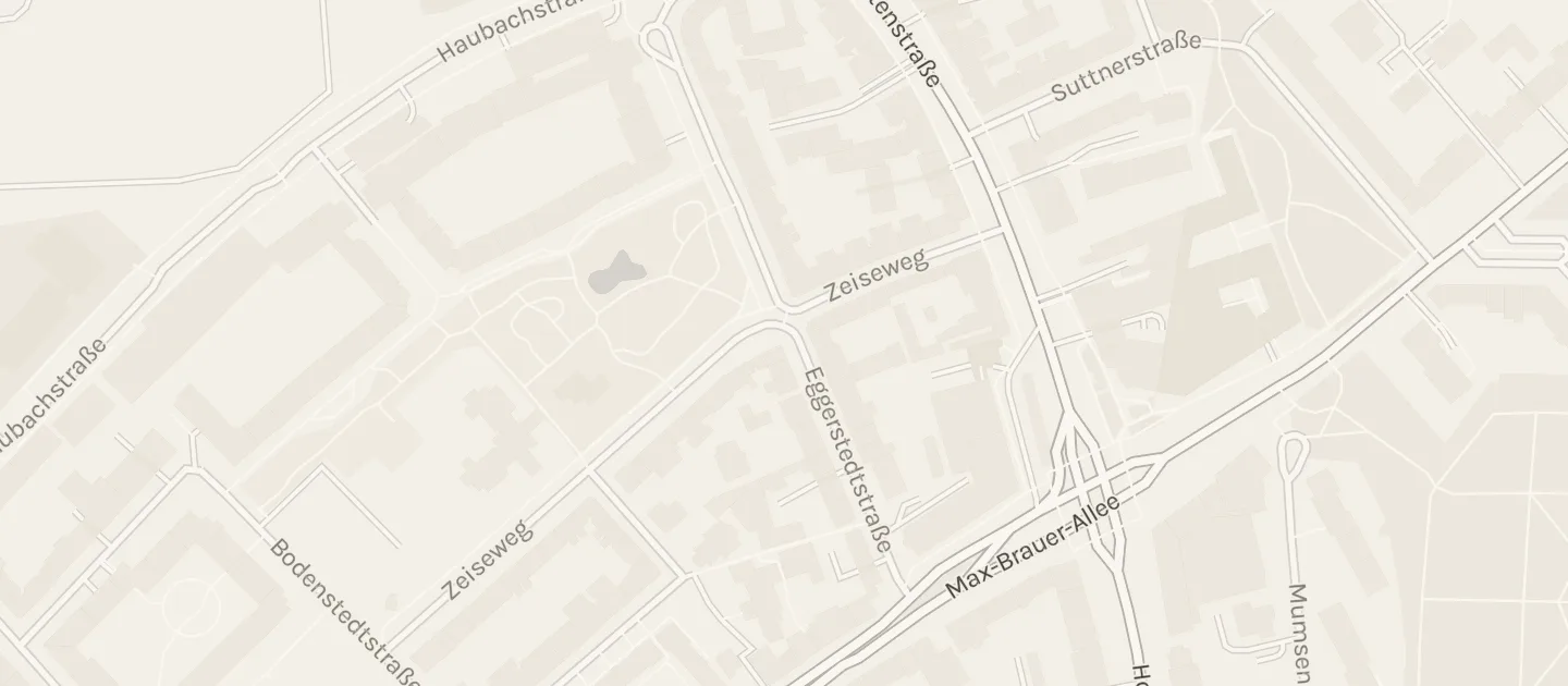 Karte: die Straßen um Aalhaus