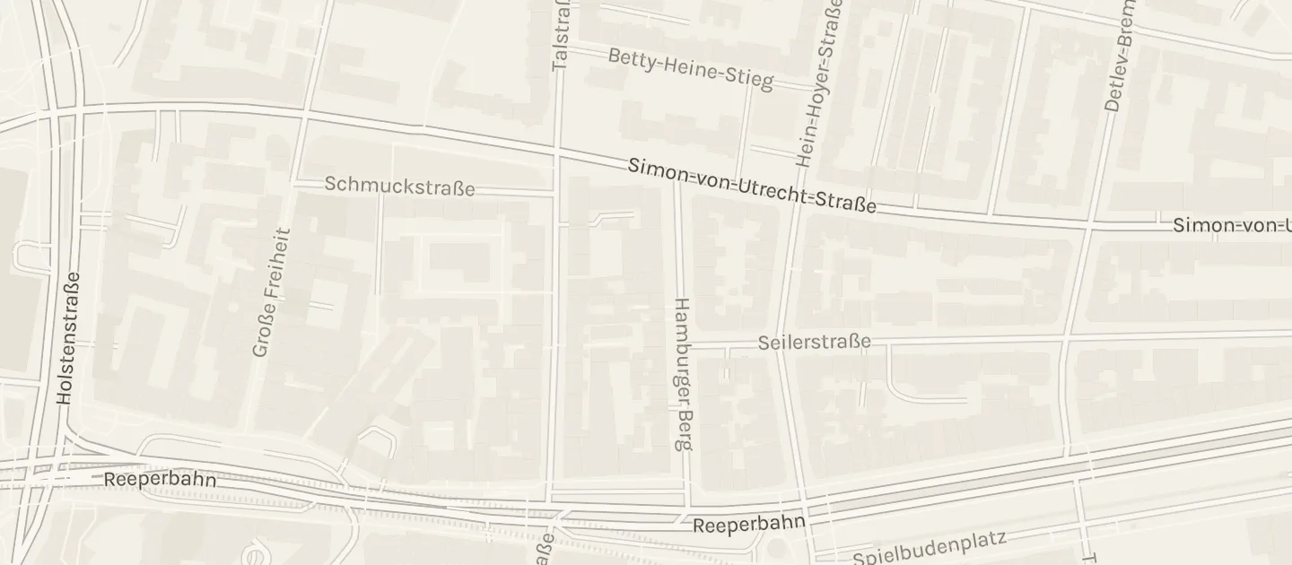 Karte: die Straßen um Betty