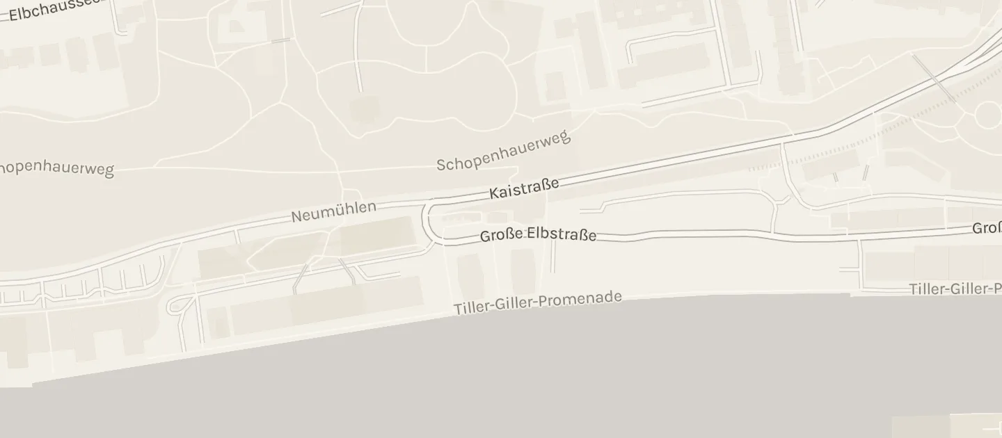 Karte: die Straßen um Hafenbahnhof