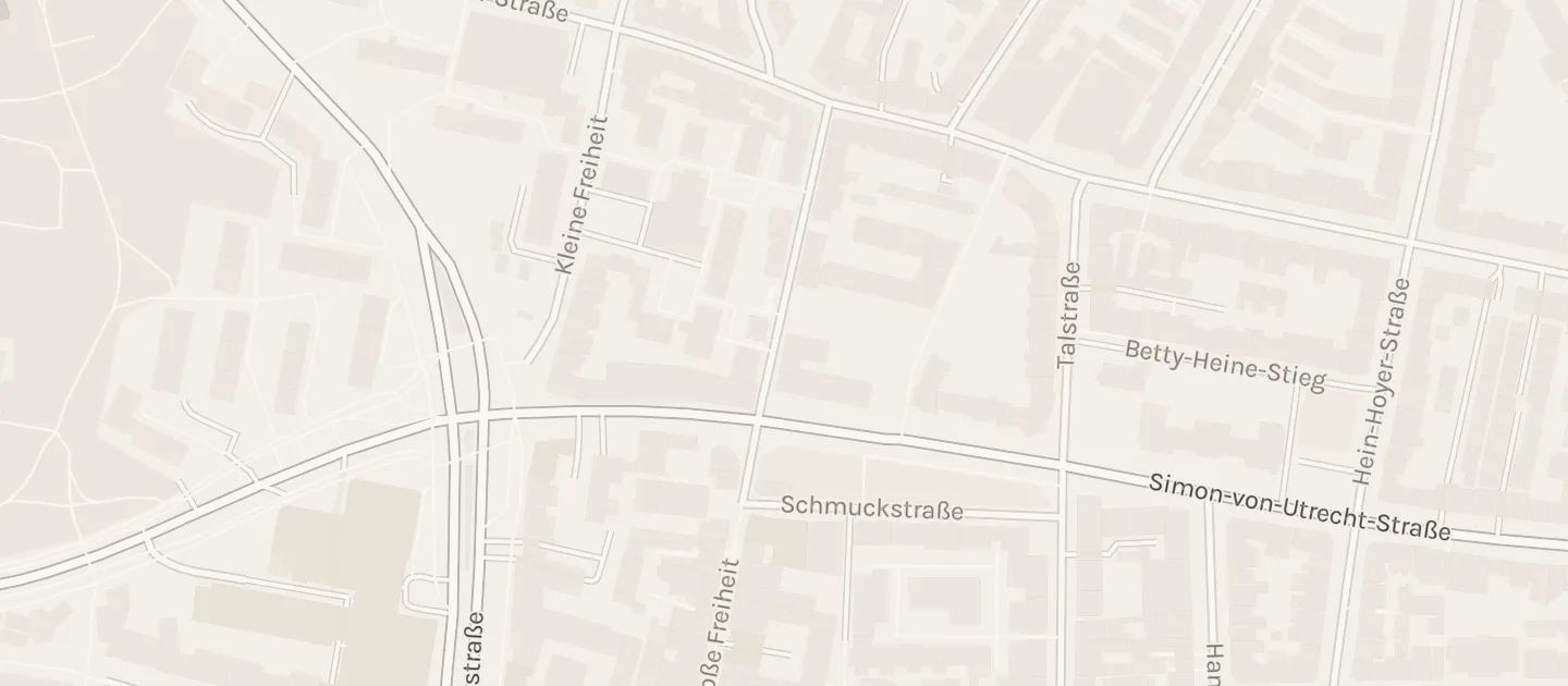 Karte: die Straßen um Indra