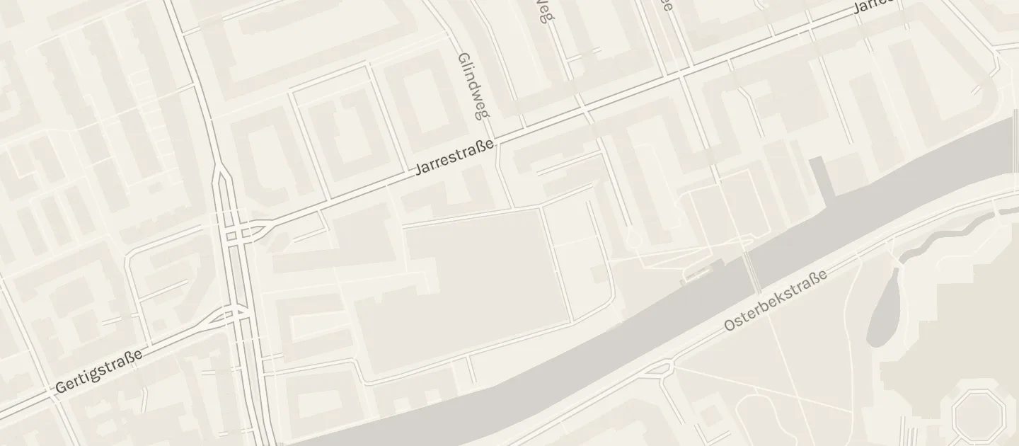 Karte: die Straßen um Kampnagel