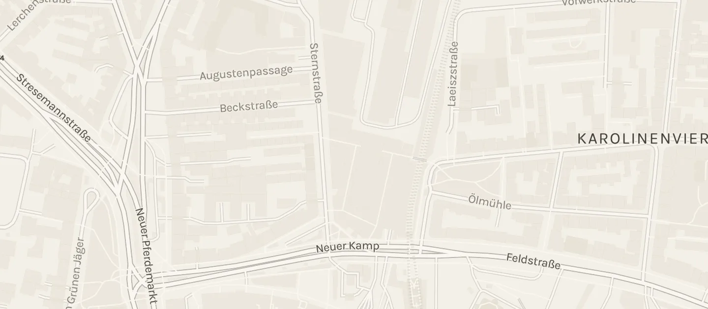 Karte: die Straßen um Knust