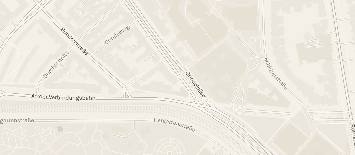 Karte: die Straßen um Logo