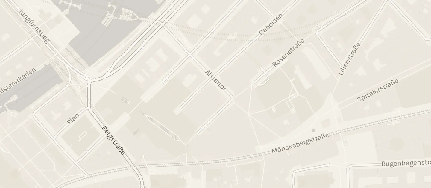 Karte: die Straßen um Nachtasyl