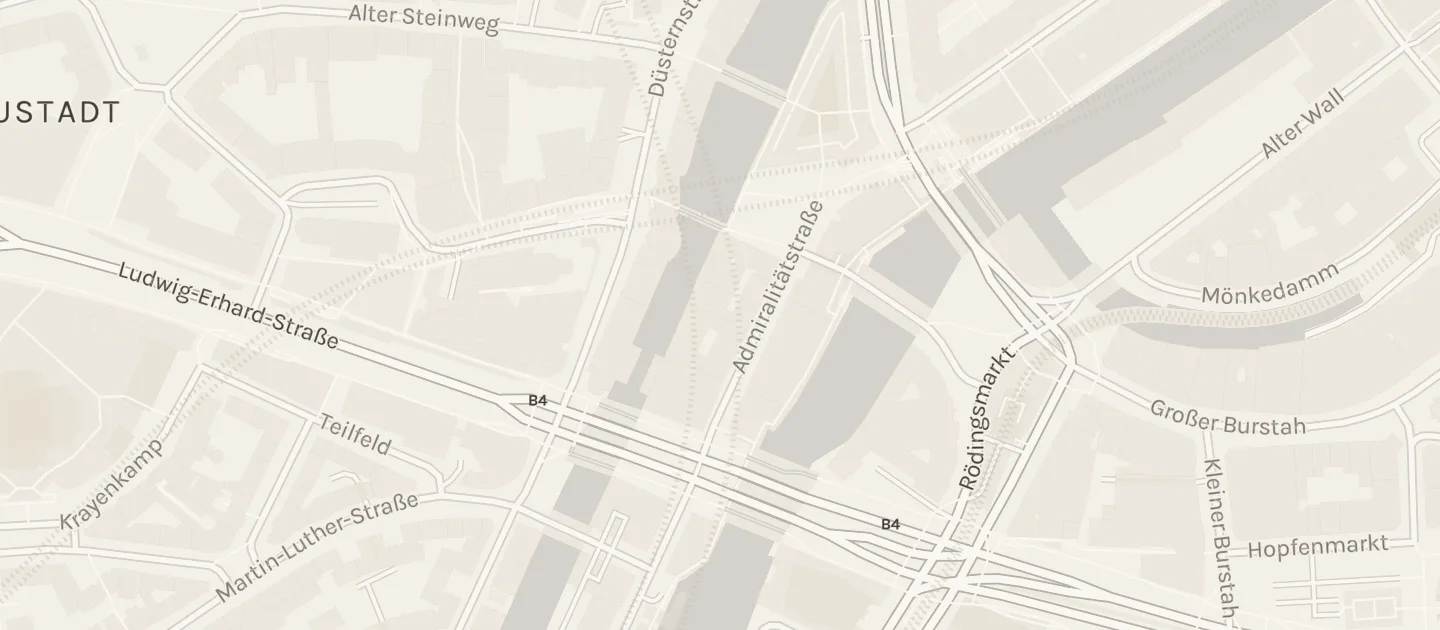 Karte: die Straßen um Westwerk